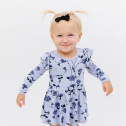 Hot Kyte Baby Tiny Nylon Bow in Midnight