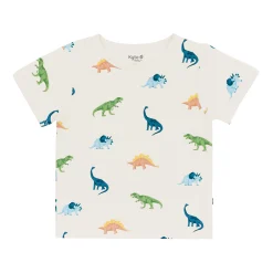Outlet Kyte Baby Toddler Basic Tee in Ecru Roar
