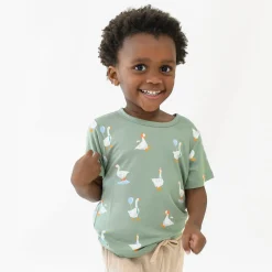 Hot Kyte Baby Toddler Basic Tee in Silly Goose