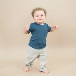 Kyte Baby Toddler Crew Neck Tee in Atlantic