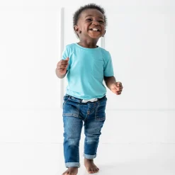 Online Kyte Baby Toddler Crew Neck Tee in Makai