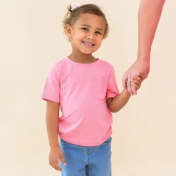Best Kyte Baby Toddler Crew Neck Tee in Guava