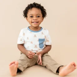 Sale Kyte Baby Toddler Crew Neck Tee in Teddy Bear