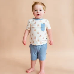 Sale Kyte Baby Toddler Crew Neck Tee in Teddy Bear