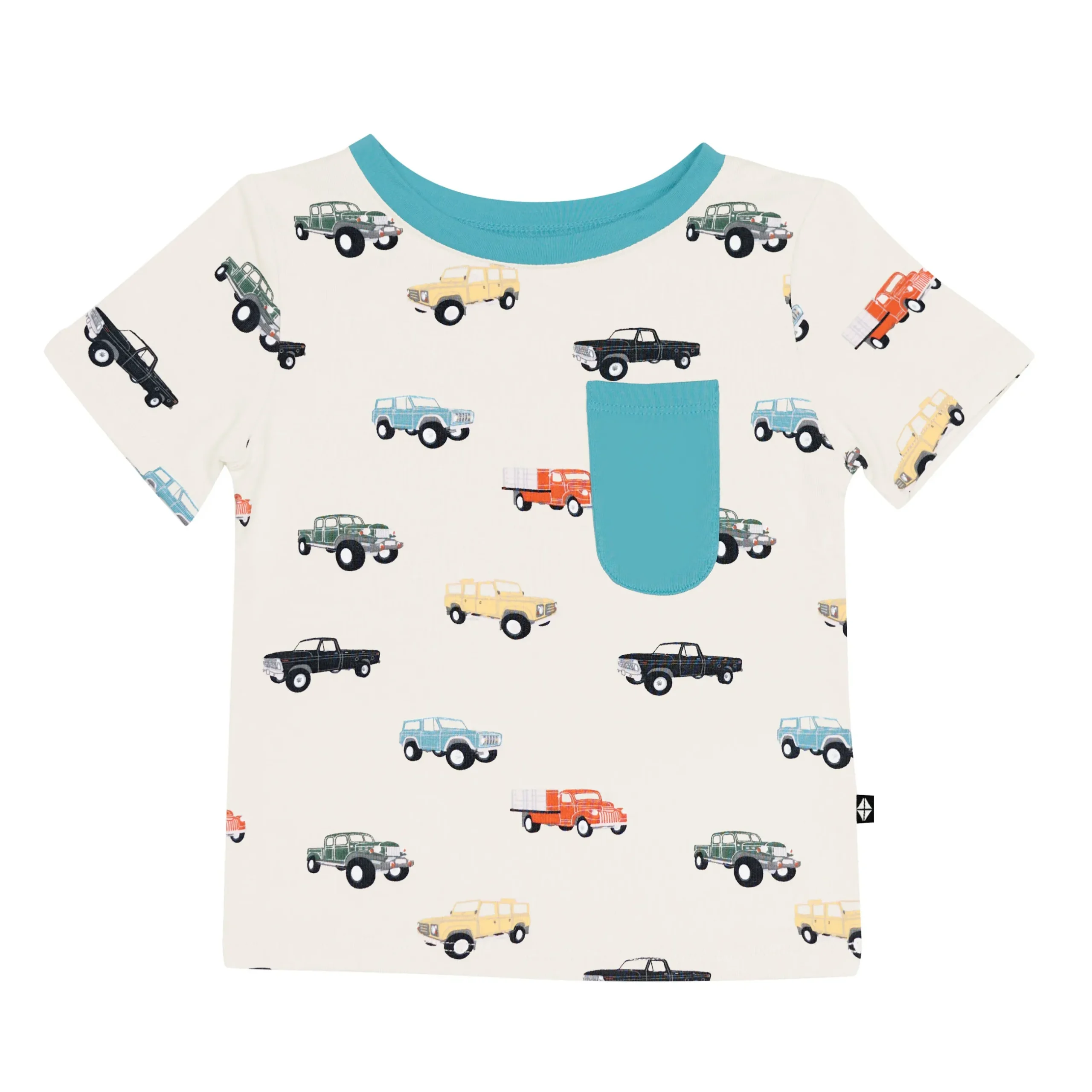 Sale Kyte Baby Toddler Crew Neck Tee in Vintage Truck