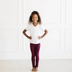 Clearance Kyte Baby Toddler Leggings in Burgundy