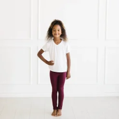 Clearance Kyte Baby Toddler Leggings in Burgundy