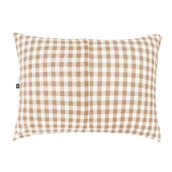 Discount Kyte Baby Toddler Pillowcase in Gingham Bisque