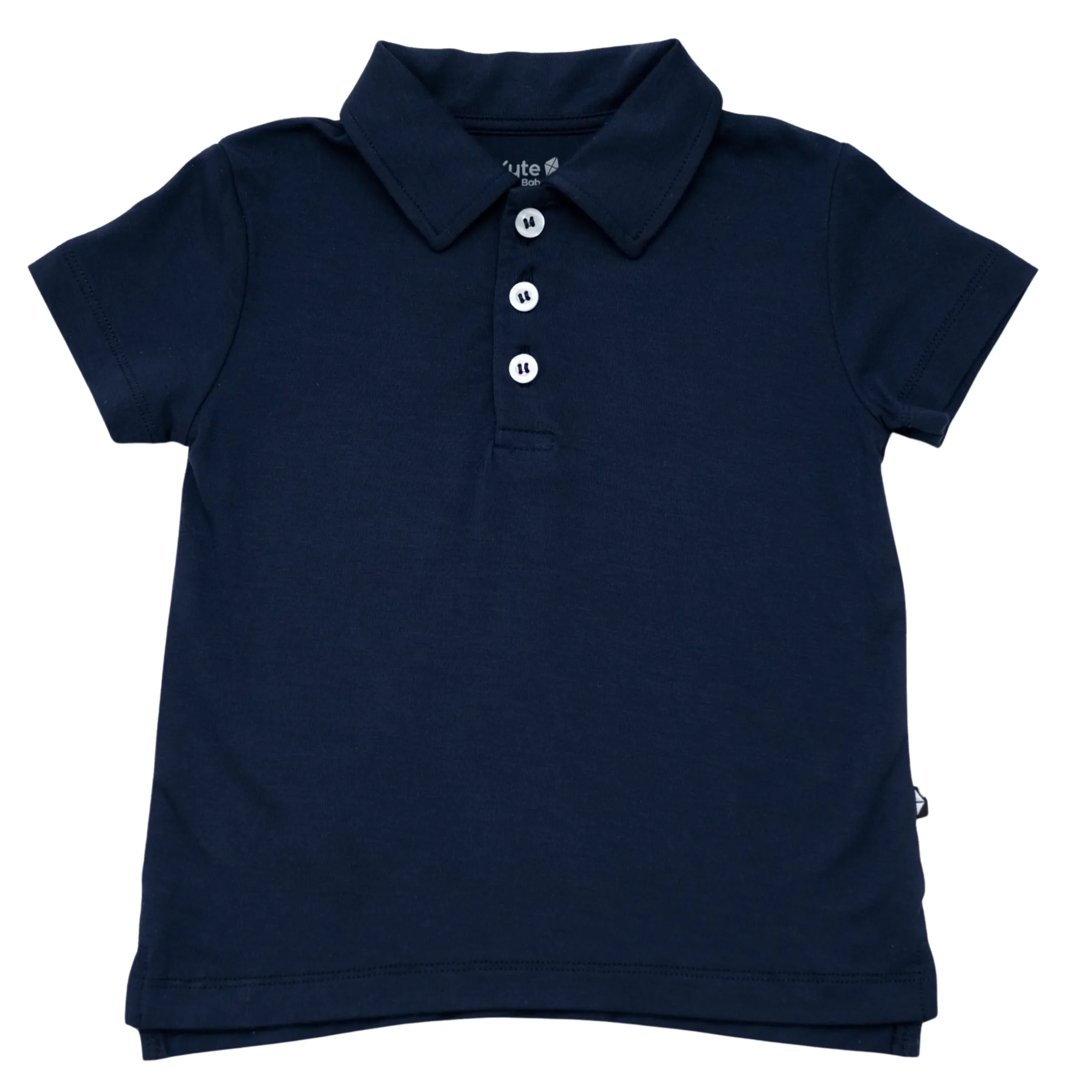 Clearance Kyte Baby Toddler Short Sleeve Polo in Navy