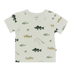 Outlet Kyte Baby Toddler V-Neck Tee in Fishing