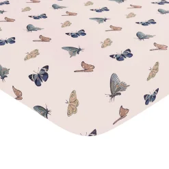 Discount Kyte Baby Twin Sheet in Blush Butterfly