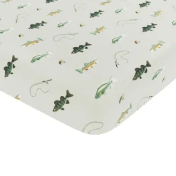 New Kyte Baby Twin Sheet in Fishing