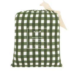Kyte Baby Twin Sheet in Gingham Fir