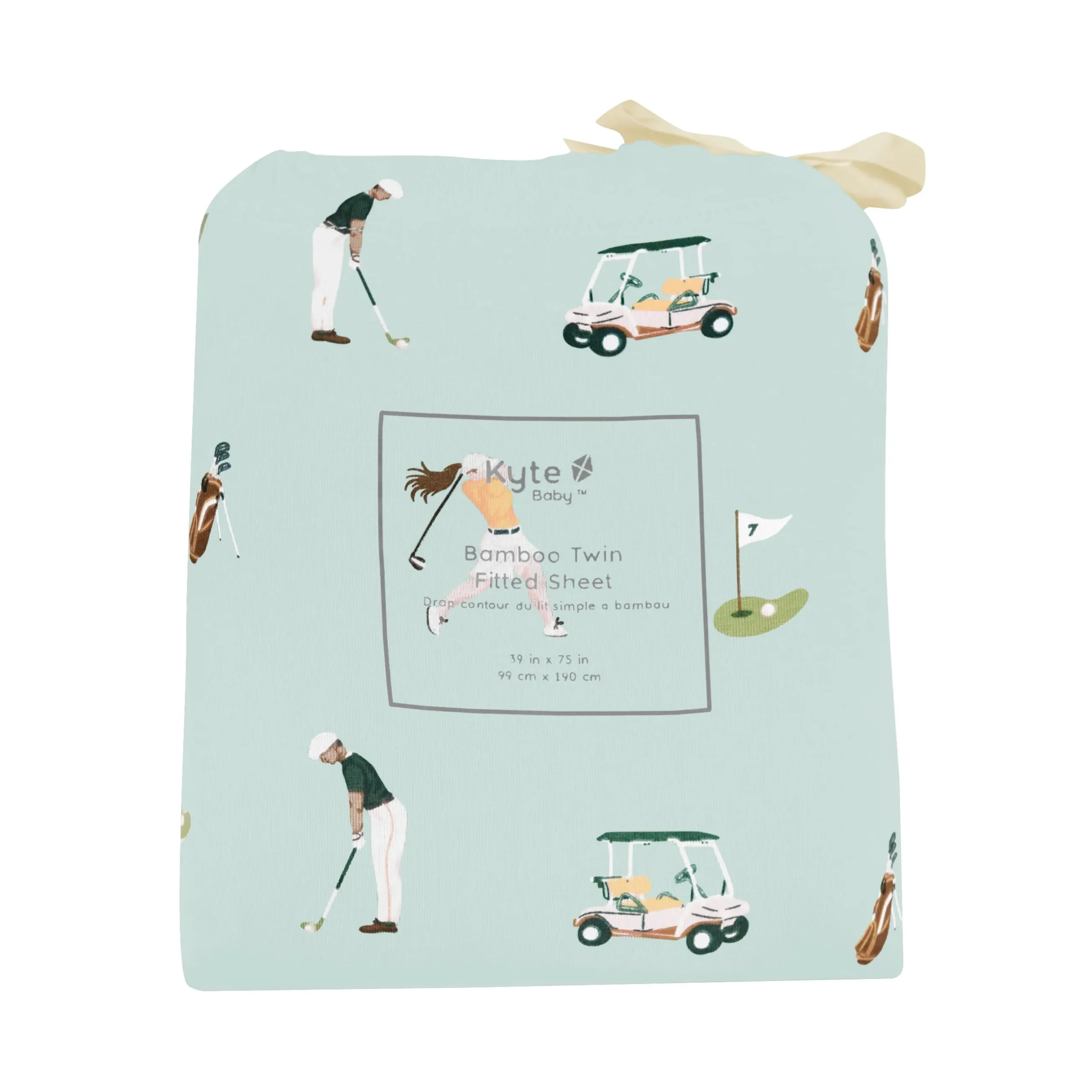Outlet Kyte Baby Twin Sheet in Golf
