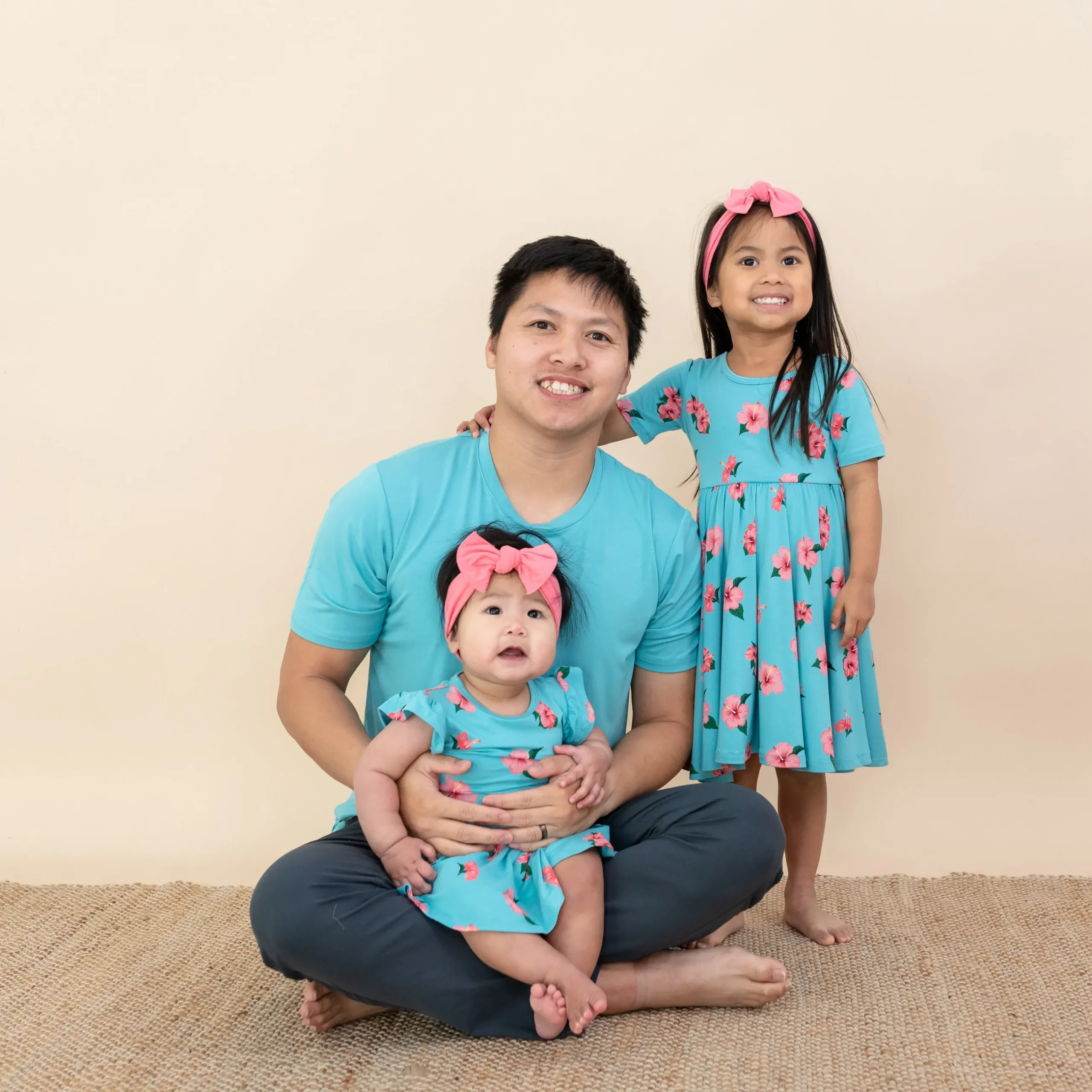 Sale Kyte Baby Twirl Bodysuit Dress in Hibiscus