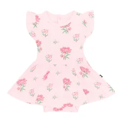 Best Kyte Baby Twirl Bodysuit Dress in Sakura Peony