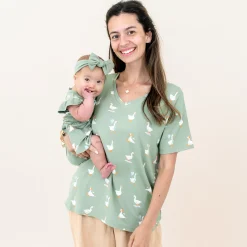 Outlet Kyte Baby Twirl Bodysuit Dress in Silly Goose