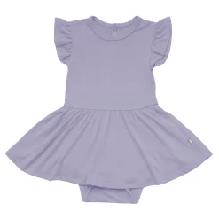 Clearance Kyte Baby Twirl Bodysuit Dress in Taro