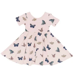 Best Kyte Baby Twirl Dress in Blush Butterfly