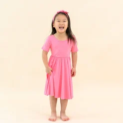 Outlet Kyte Baby Twirl Dress in Guava