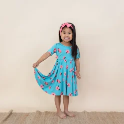 Kyte Baby Twirl Dress in Hibiscus