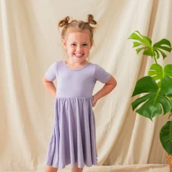 Clearance Kyte Baby Twirl Dress in Taro