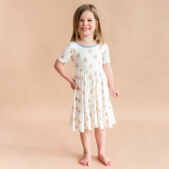 Hot Kyte Baby Twirl Dress in Teddy Bear