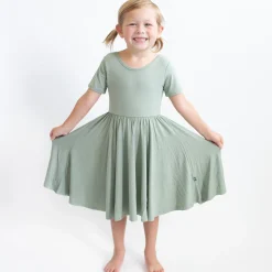Best Kyte Baby Twirl Dress in Thyme