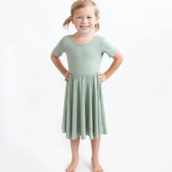 Best Kyte Baby Twirl Dress in Thyme