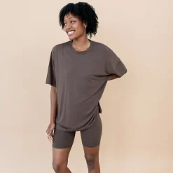 New Kyte Baby Women’s Biker Short Set in Espresso