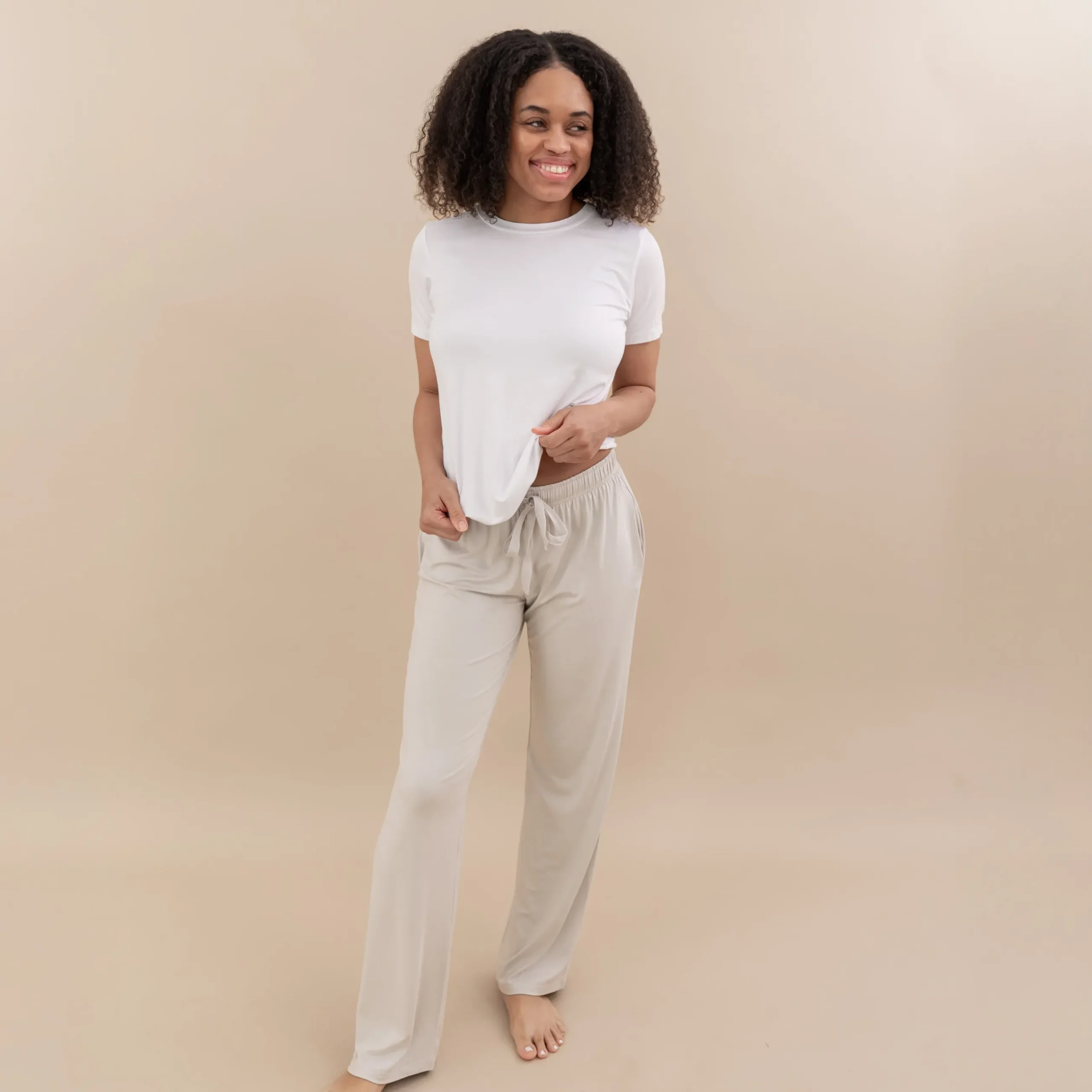 Sale Kyte Baby Women's Crew Neck Tee in Snow