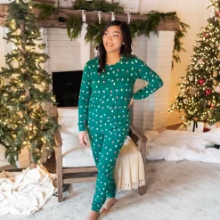 Best Kyte Baby Women's Jogger Pajama Set in Merry and Bright