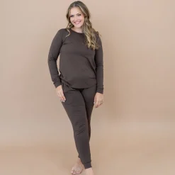 Best Kyte Baby Women's Jogger Pajama Set in Espresso