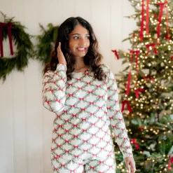 Sale Kyte Baby Women's Jogger Pajama Set in Holiday Bow