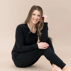 Clearance Kyte Baby Women's Jogger Pajama Set in Midnight