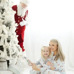 Online Kyte Baby Women's Jogger Pajama Set in Vintage Santa