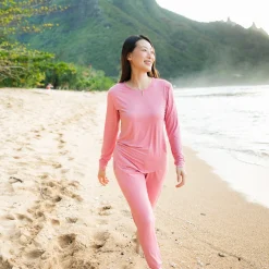 Kyte Baby Women's Jogger Pajama Set in Apple Blossom