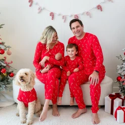 New Kyte Baby Women's Jogger Pajama Set in Candy Cane