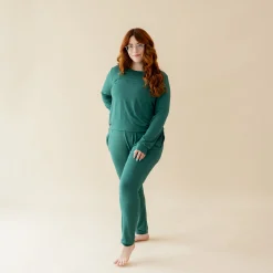 Kyte Baby Women's Jogger Pajama Set in Emerald
