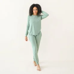 Kyte Baby Women's Jogger Pajama Set in Thyme