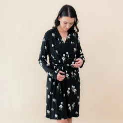 Hot Kyte Baby Women’s Lounge Robe in Big Midnight Magnolia