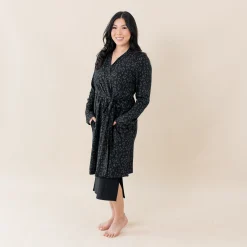 Discount Kyte Baby Women's Lounge Robe in Midnight Leopard