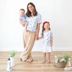 Sale Kyte Baby Women's Relaxed Fit V-Neck in Harbor