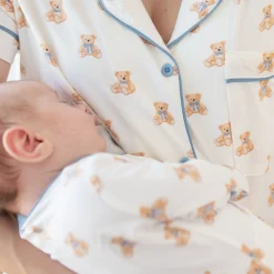 New Kyte Baby Women’s Short Sleeve Pajama Set in Teddy Bear