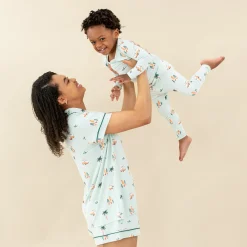 Discount Kyte Baby Women's Short Sleeve Pajama Set in Dew Surf