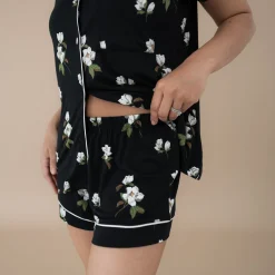Sale Kyte Baby Women’s Short Sleeve Pajama Set in Big Midnight Magnolia