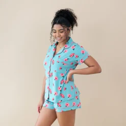 Online Kyte Baby Women’s Short Sleeve Pajama Set in Hibiscus