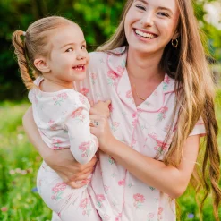 Discount Kyte Baby Women's Short Sleeve Pajama Set in Sakura Peony