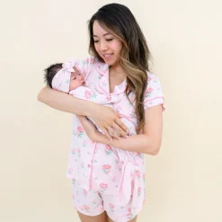 Discount Kyte Baby Women's Short Sleeve Pajama Set in Sakura Peony