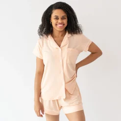 Best Kyte Baby Women's Short Sleeve Pajama Set in Canyon